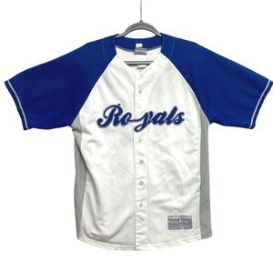 Kansas City Royals Jersey Mens Size L 18/20 White Blue MLB Baseball VF Imagewear